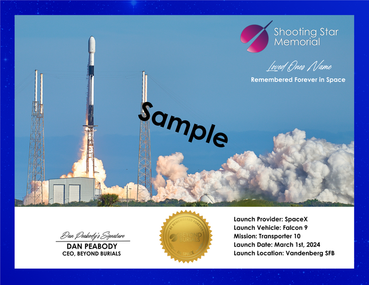 Rocket Launch Certificate