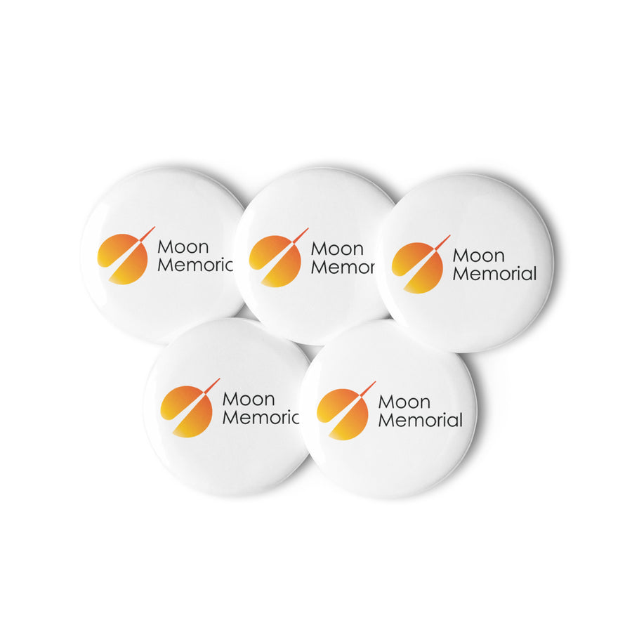 Set of Pin Buttons - Moon Memorial